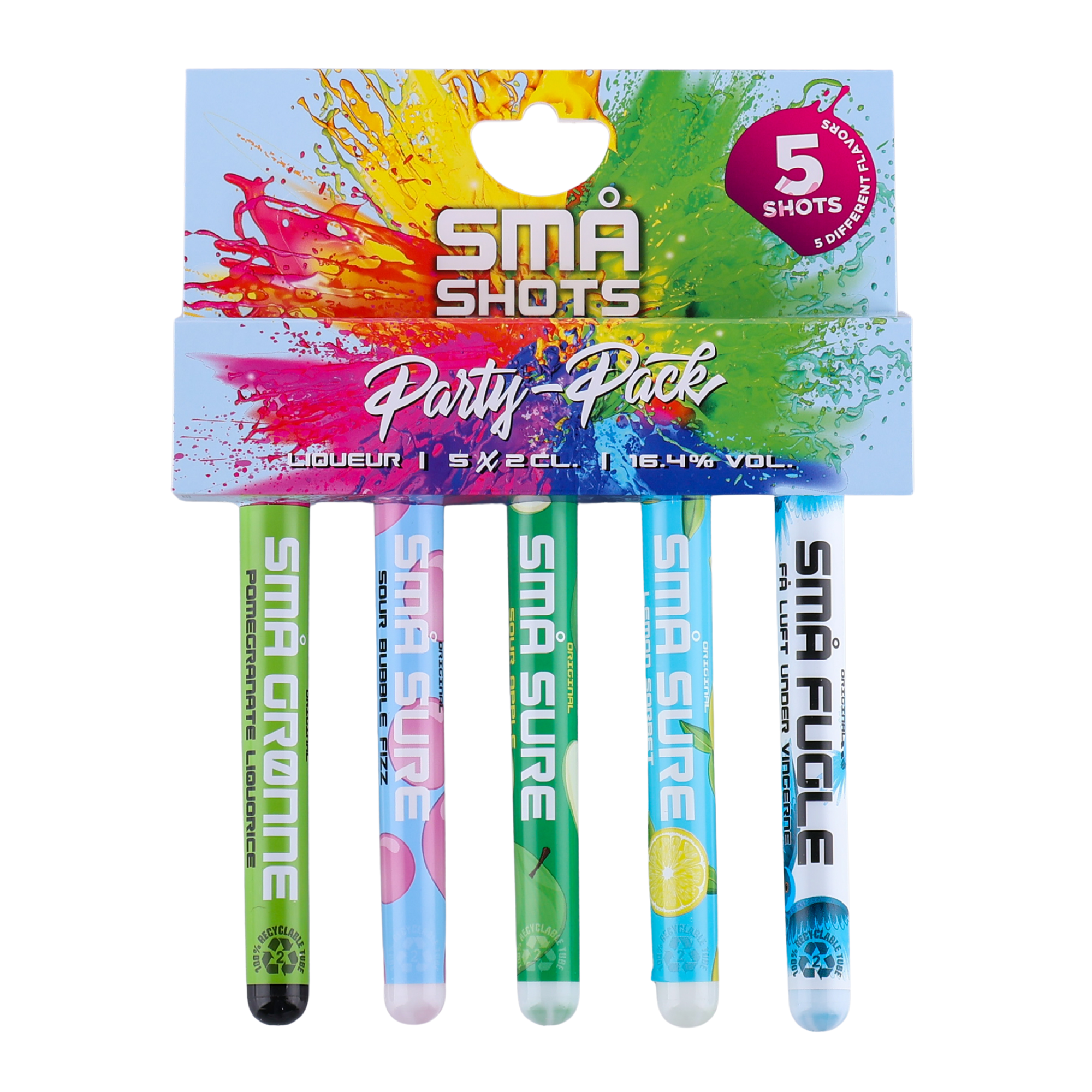SMÅ Partypack Mix Shots Rör – Bevco